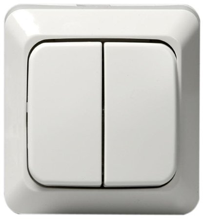 ABB 1065A4 Strömbrytare utanpåliggande, IP20 Kronomkopplare, Strömbrytare & vägguttag