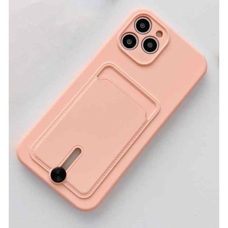 iPhone 12 Mikrofiber Skal med Korthållare!