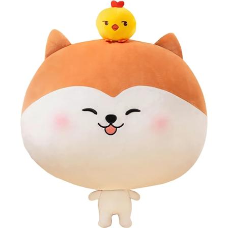 Sød Corgi Hunde Plys Legetøj, Blød Shiba Inu Akita Plys Plys Dyrepude, Gaver til Børn (Orange-Pude Dyr) - Perfet