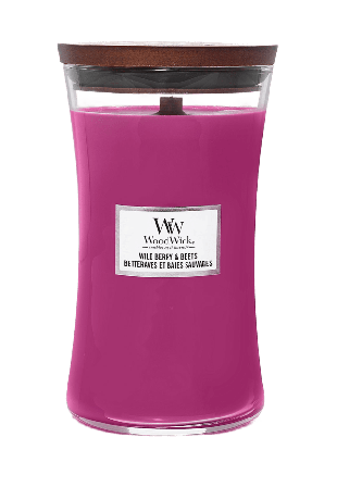 WoodWick Hourglass Wild Berry & Beets Large Ljus ljusstakar Röd 611 g