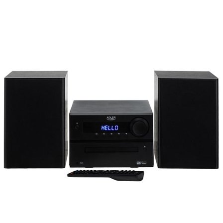 Ministereo med CD, Bluetooth 5.3, USB og FM-radio - 2 x 25 W RMS, HDMI ARC - Svart