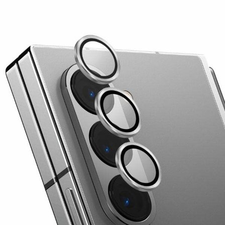 Uniq Optix herdet glass i aluminium for linse med applikator for Samsung Galaxy Z Fold 6 - Hvit