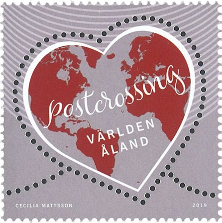 Åland 2019 - Postcrossing - Postfrisk frimærke