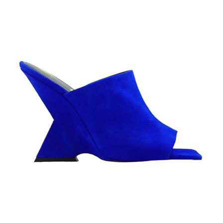 The Attico ‘Cheope’ wedge mules , Blauw , Dames , Maat: 40 EU Sleehakken