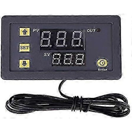 24V 20A W3230 LCD Digital Termostat Kontroller Regulator Høytemperaturalarm
