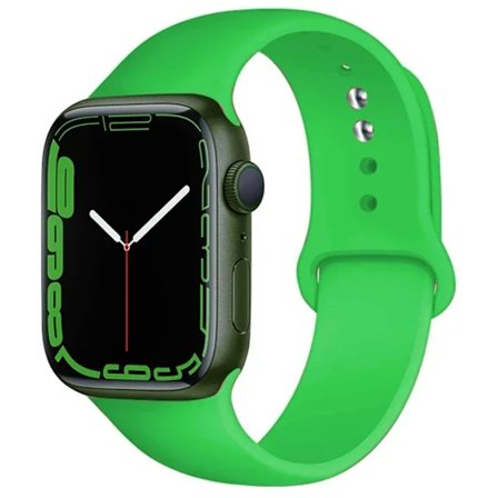 Silikonarmband för Apple Watch armband 44mm 45mm 40mm 41mm 42-38mm 45 mm sportarmband iwatch serie 8 7 6 5 4 3 SE 9 Ultra 2 49mm