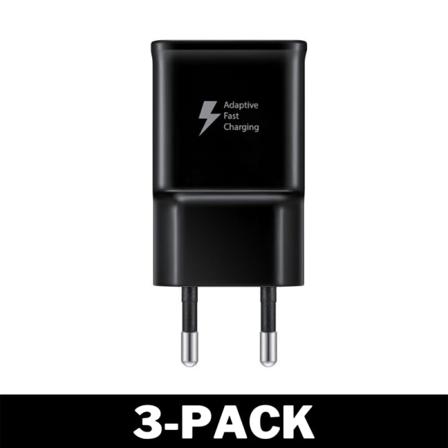 Väggadapter Quick Charge - Väggladdare 15w Usb-a Svart 3-pack