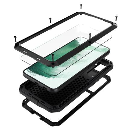 Samsung Galaxy S22 Plus - HEAVY DUTY suojakotelo alumiinista Svart