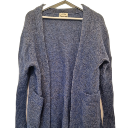 Blå mohair kofta från Acne Studios