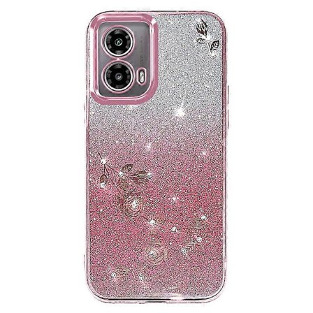 Skal för Motorola Moto G24 5G / Moto G24 4G TPU Bling Glitter Rhinestone Skyddande Telefonfodral