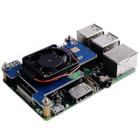 Raspberry Pi 4 Modell B/3b Med Oled Og 802.3af Poe Nettverksutvidelseskort