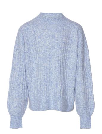 Cherry Knit Pulllover Blå Grunt
