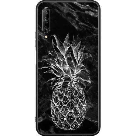 Huawei P Smart Pro 2019 Svart Skal Marmor Ananas