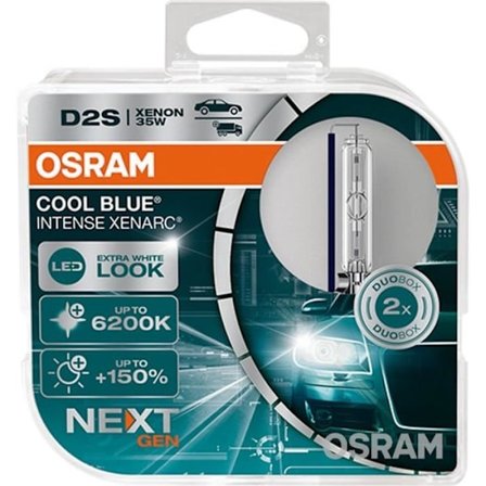 Billampa - OSRAM - XENARC COOL BLUE INTENSE D2S NextGen DUOBOX - 6200K - 150 % mer ljus