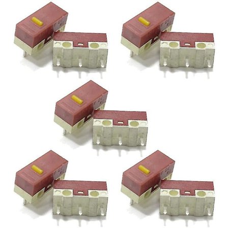 2024 2/10st Mus Micro Switch Micro Tyst Knapp Huano Tyst Mus Microswitch