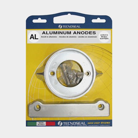 Sada hliníkových anod Tecnoseal, pro pohon, vhodné pro Volvo Penta AQ280