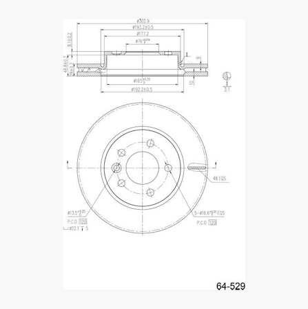 Bromsskiva belagd - Biltema