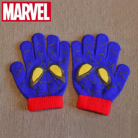 Par Marvel Spider-M Varme Vindtætte Kuldebestandige Handsker med Fuld Finger | Tegneserie Stilfuld, Unisex