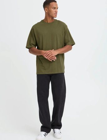 Blend Bhfisher Oversize Tee Noos - Khaki green - S