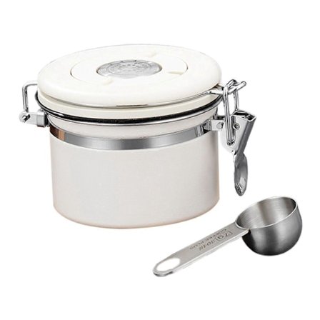 Kaffeboks Lufttett Kaffebønnebeholder for Løs Te, Krydder og Nøtter