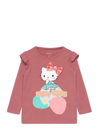 Nmfjanice Hellokitty Ls Top Box Vde Tops T-shirts Long-sleeved T-shirts Pink Name It