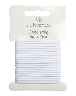 Elastischer Faden Weiß - Go Handmade