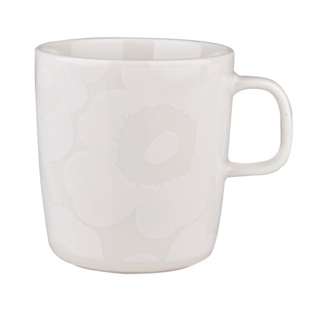 Marimekko OIVA Unikko mugg 40 cl, off white | Dukning & Servering > Muggar & Koppar > Kopp | Bagaren och Kocken