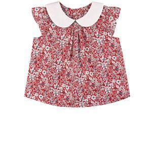 Jacadi Red Liberty Blouse 6 Months - Tops - 6 months - Red - Mädchen