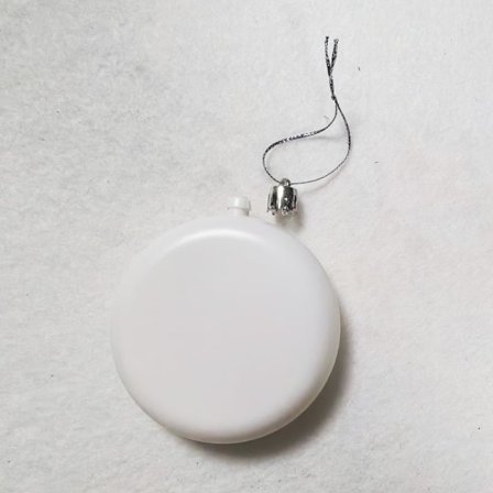 Trendy hvite runde kuler – Sølv/Gull juletrepynt, 12-/24-pakning