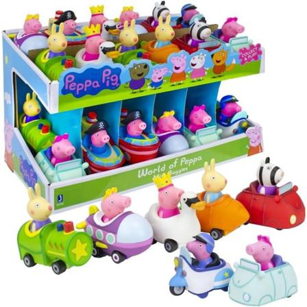 3-pack Peppa Pig Greta Gris Mini Buggies Bilar Multifärg