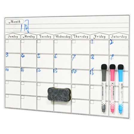 Magnetisk whiteboard, whiteboardtavla för hemmakök, inköpslista, matplanerare, kontorsmeddelande