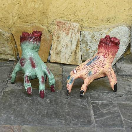 Halloween-koriste-esineet, kohtausasettelun rekvisiitta, sähköinen kiipeilykäsi, kävelevä käsi, tarttuva lelu