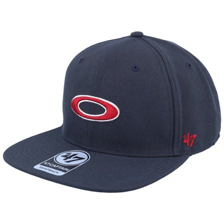 Oakley - Zwart snapback Cap - 47 B1b Ellipse Hat Abyss/Iron Red/White Snapback @ Hatstore