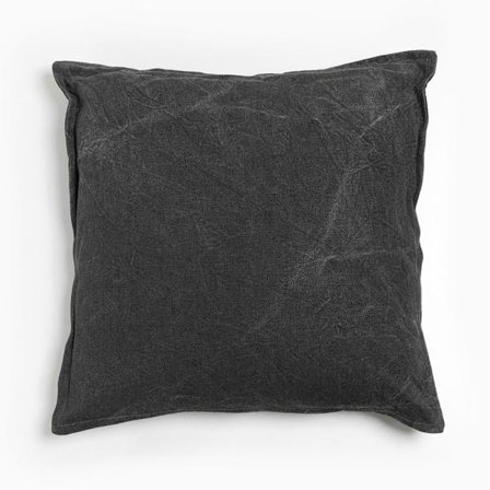Hiilenharmaa kangastyyny 45x45 cm