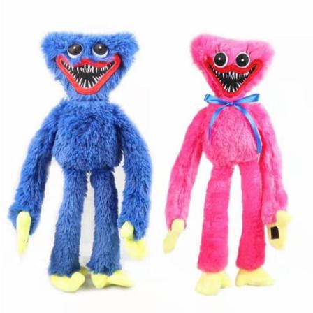40cm Huggy Wuggy Plysch Leksak Poppy Playtime Game Horror Doll Blå