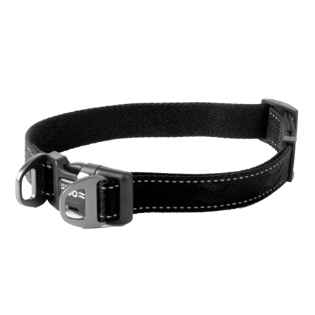 Selected by ZOO - Hundehalsbånd Rufus justerbart, 25mmx38-66cm, Svart - Hund - Halsbånd - ZOO.no