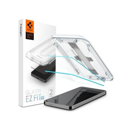 Spigen Samsung Galaxy S25 / S24 Glas.tR EZ Fit HD -näytönsuoja, 2 kpl