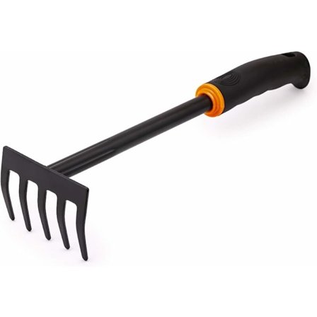 Luksuriøs haverive 9 cm bred i sortlakeret kulstofstål Haverive med ergonomisk håndtag til have, altan, køkkenhave, terrasse eller gra