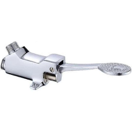 Gulvmontert enkelt messing pedalventil, fotbetjent kran, fotventil for fotpedal kran berøringsfri fotbetjent vannpumpe