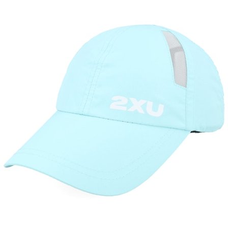 2XU - Blue - unconstructed - Cap - Run Cap Retro Blue/White Dad Cap - Hatstore