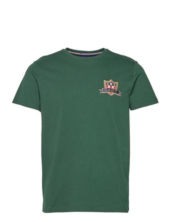D1. Gant Banner Shield Ss T-Shirt Green GANT