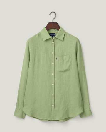 Lexington Klassisches Leinenhemd, grün