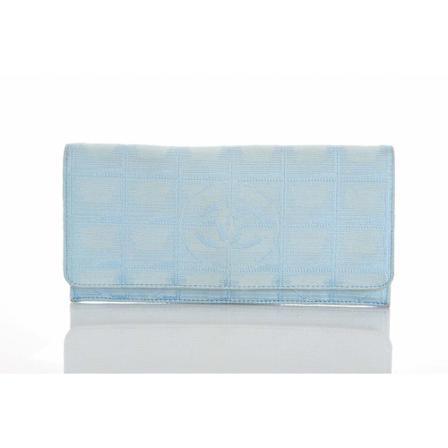 Chanel Vintage, Pre-owned Wallet Fabric Blauw, Dames, Maat:ONE Size