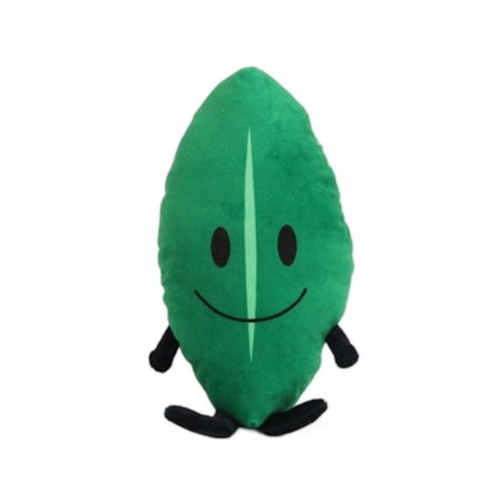 Battle for Dream Island plyschdocka green leaves green leaves