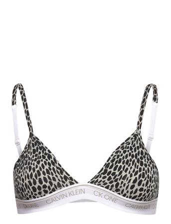 Unlined Triangle Lingerie Bras & Tops Soft Bras Triangle Bras Multi/mønstret Calvin Klein