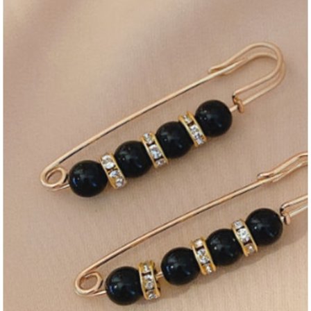 Sjal-smykke med krystallklips - Perlebroche-nåler - Fancy Rhinestones Perler Sikkerhetsnål Broche - For Kvinner Jenter Klær Tilbehør (4 stk)