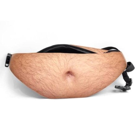 Pappa Beer Belly Fun Bag Present 3D Herr Beer Belly Midjeväska 1-medium hair