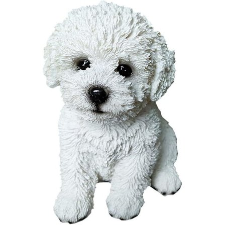 Hundminnesstaty - Valpfigur för trädgårdsdekoration och bordsdekoration - Perfekt present till hundälskare