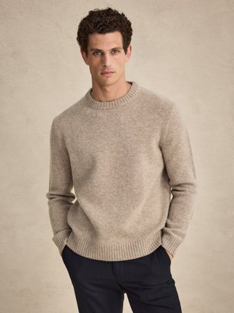 John Henric Men's Brauner Pullover Casual Fit Size S