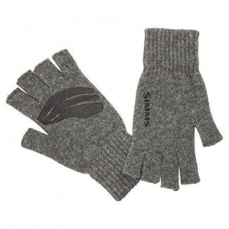 Simms Wool ½ Finger Glove Steel - L/XL